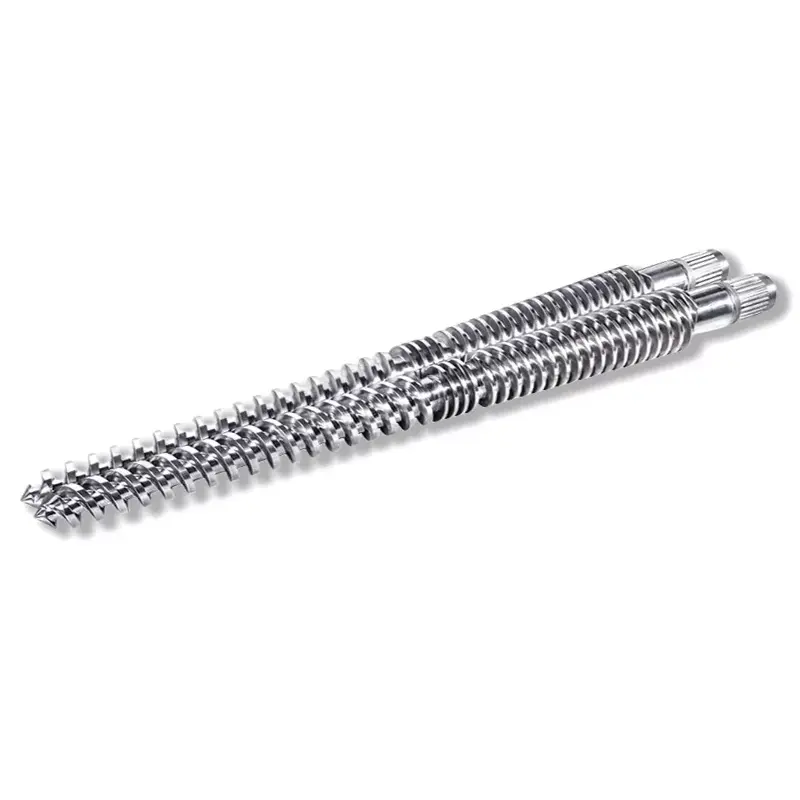 Ineenlopende koniese dubbelskroef